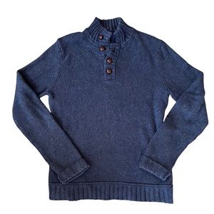 Fossil men’s pullover sweater, navy, medium